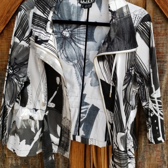 Berek Black & White Floral Jacket Large - Picture 8 of 8